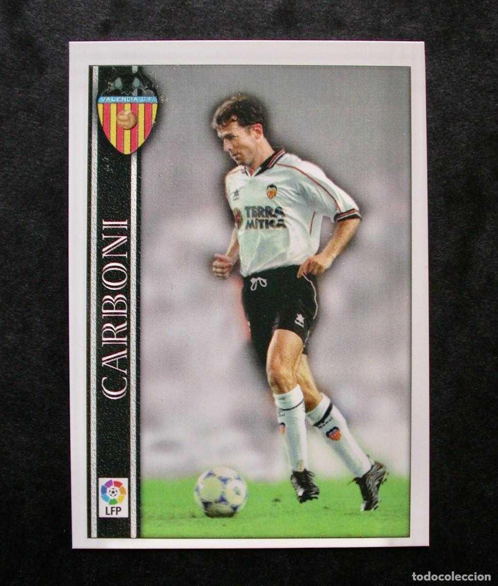 Cromos de F&uacute;tbol: N&ordm; 52 CARBONI DEL VALENCIA DE LAS FICHAS DE LA LIGA 2000 2001 DE MUNDICROMO