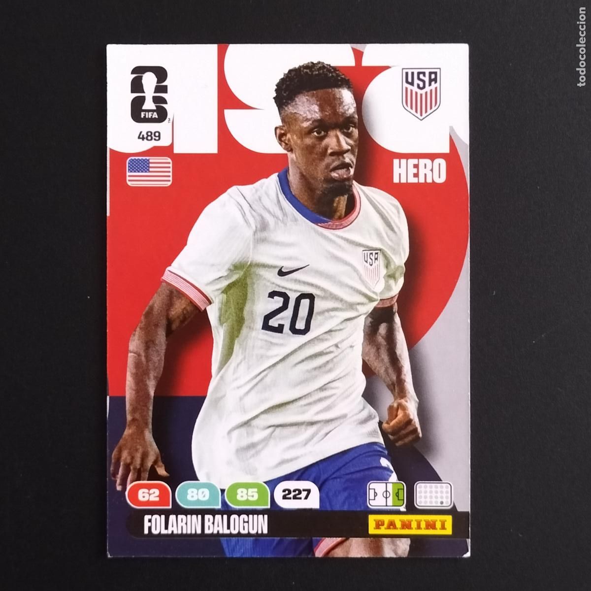 Cromos de F&uacute;tbol: 489 FOLARIN BALOGUN USA CROMOS ADRENALYN XL MUNDIAL 26 2026 FIFA WORLD CUP PANINI
