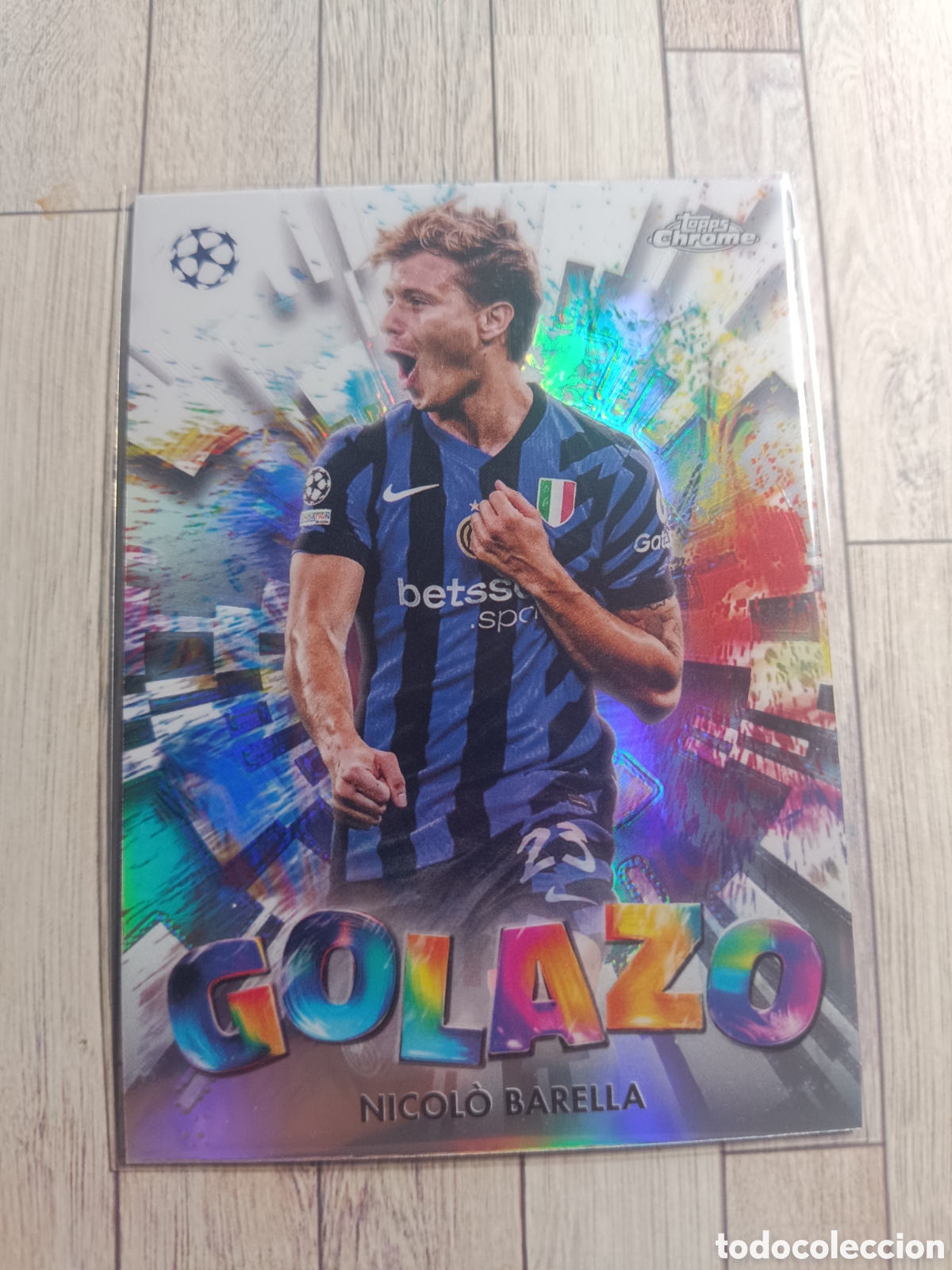 Figurine di Calcio: GZ-9 GZ9 NICOLO BARELLA INTER MILAN GOLAZO TOPPS CHROME 2024 2025 TOPPS 24 25