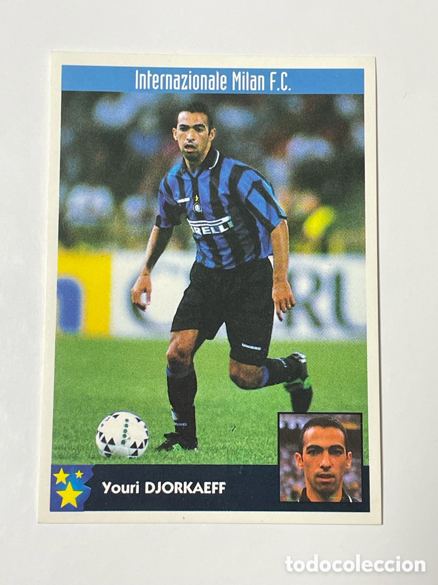 Cartes &agrave; collectionner de Football: Youri Djorkaeff Inter de Mil&aacute;n Los mejores equipos de Europa 1997/98 #128
