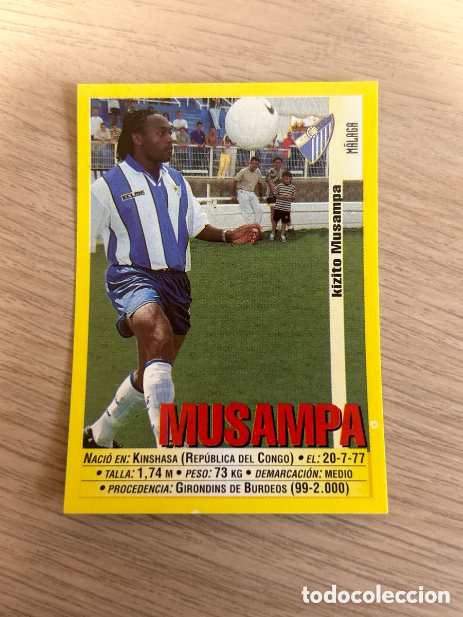 Football Stickers: MUSAMPA MALAGA C. F. 314 PANINI LIGA 1999/2000 99 00 NUNCA PEGADO SIN PEGAR