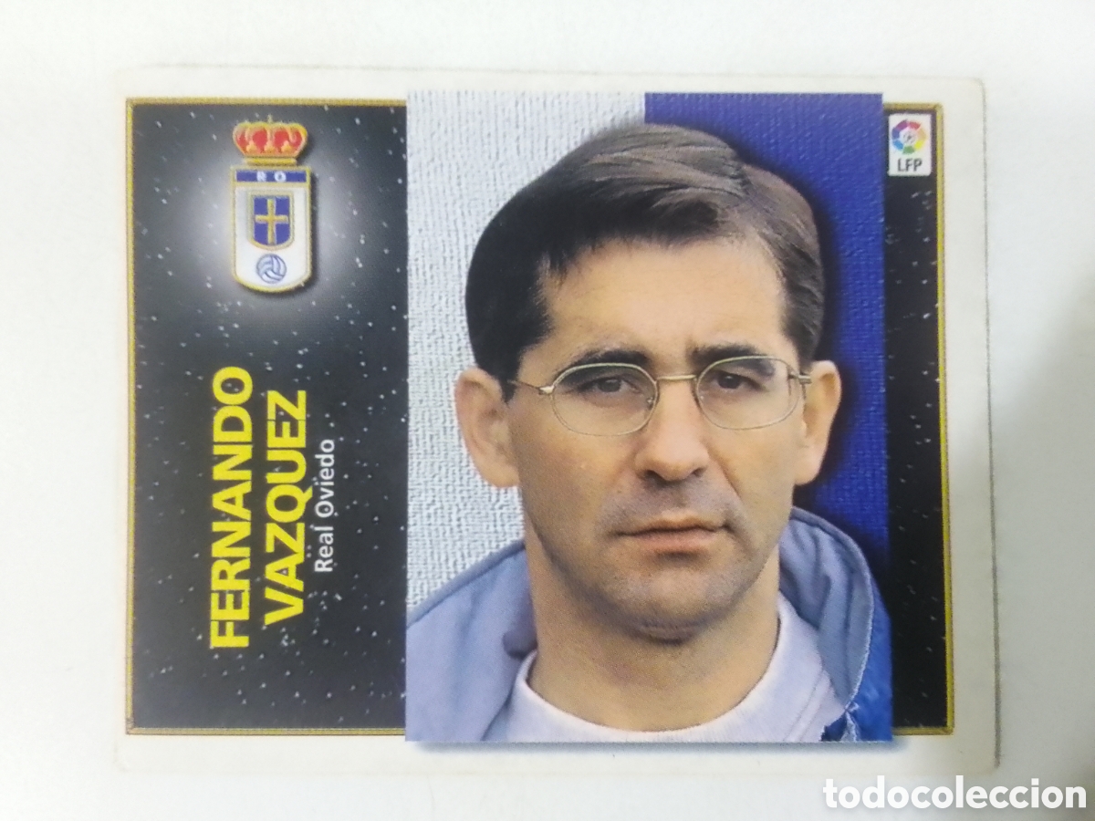 Cromos de F&uacute;tbol: Colecciones Este 98-99 Fernando Vazquez &bull; Oviedo.