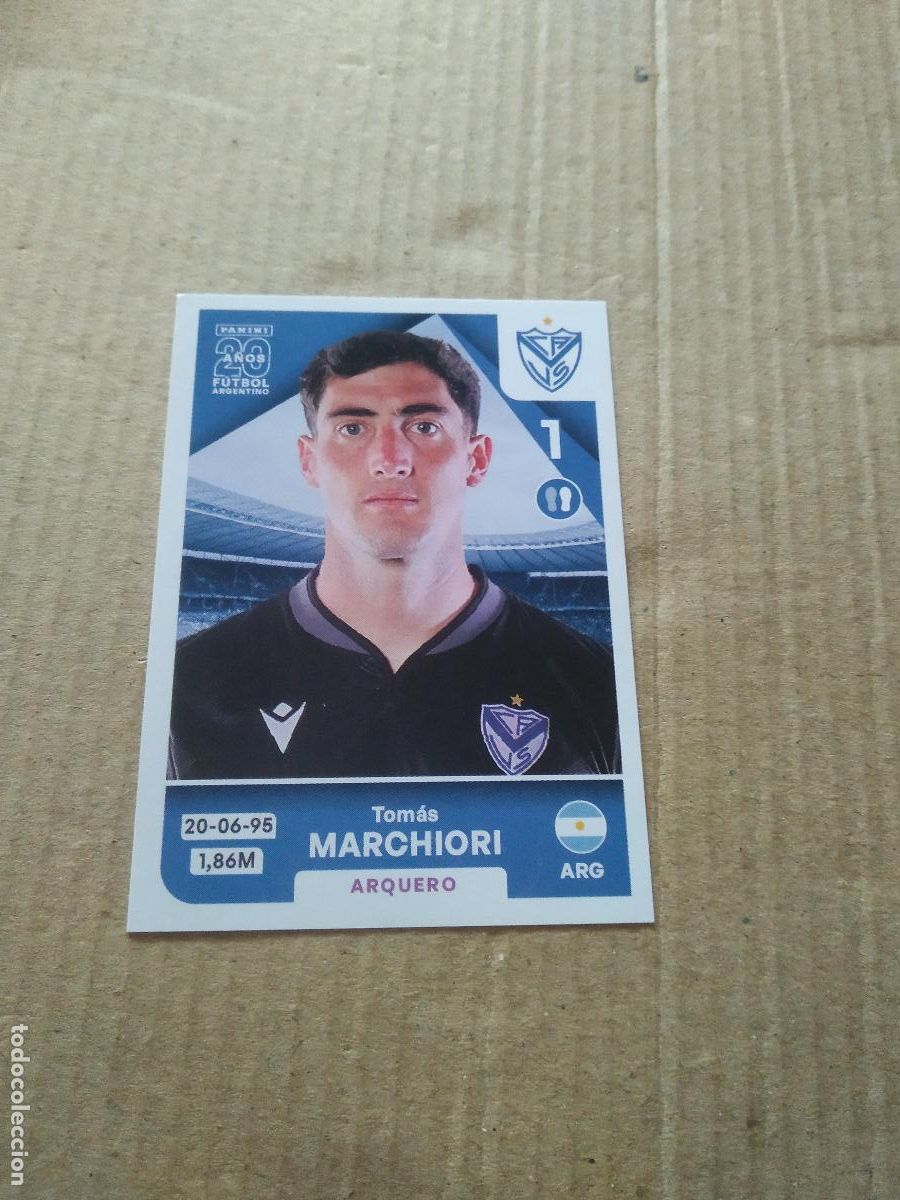 Cromos de F&uacute;tbol: VEL 2 TOMAS MARCHIORI VELEZ CROMO FUTBOL ARGENTINO PANINI LIGA ARGENTINA 2025