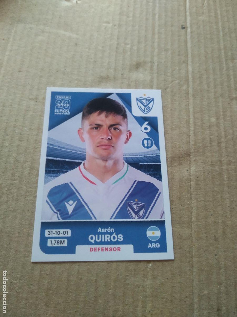 Cromos de Futebol: VEL 5 AARON QUIROS VELEZ CROMO FUTBOL ARGENTINO PANINI LIGA ARGENTINA 2025