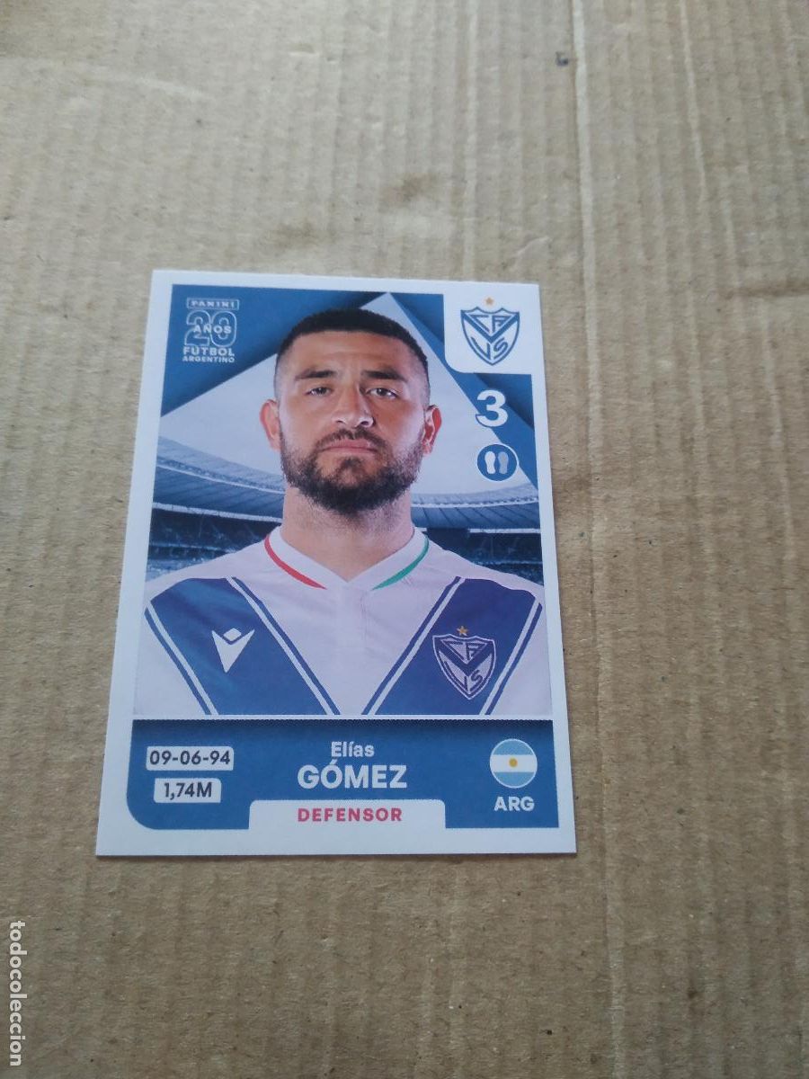 Fu&szlig;ball-Sticker: VEL 6 ELIAS GOMEZ VELEZ CROMO FUTBOL ARGENTINO PANINI LIGA ARGENTINA 2025