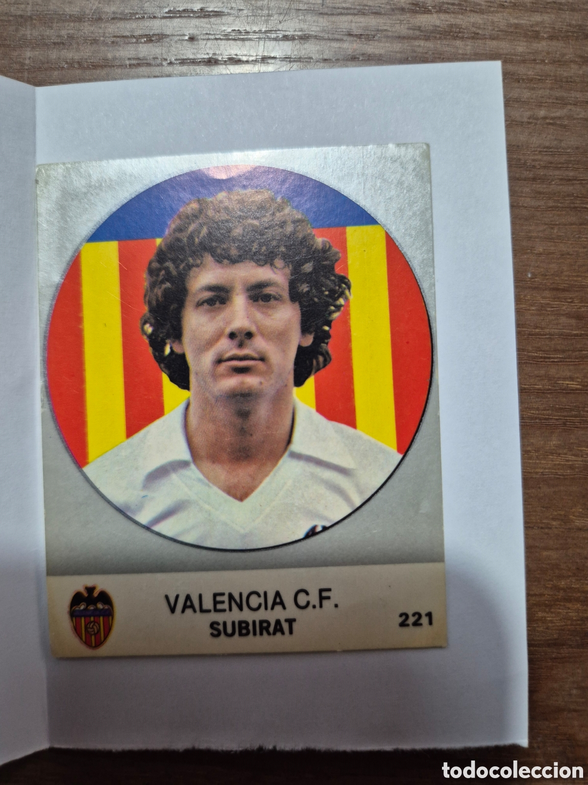Fu&szlig;ball-Sticker: SUBIRATS VALENCIA N&ordm; 221 LIGA 83 - 84 J. MERCHANTE