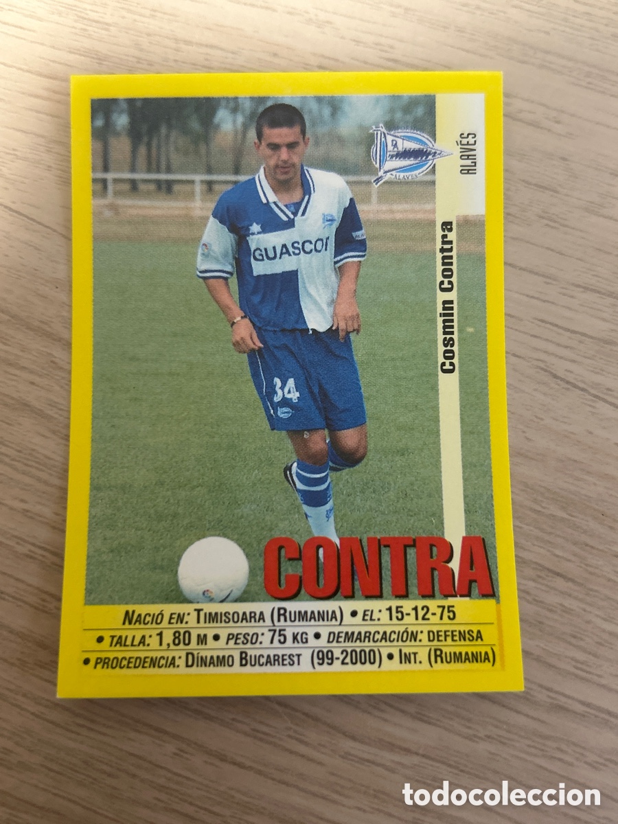 Cromos de F&uacute;tbol: CONTRA DEPORTIVO ALAVES 293A COLOCA PANINI LIGA 1999 2000 99 00 NUNCA PEGADO SIN PEGAR