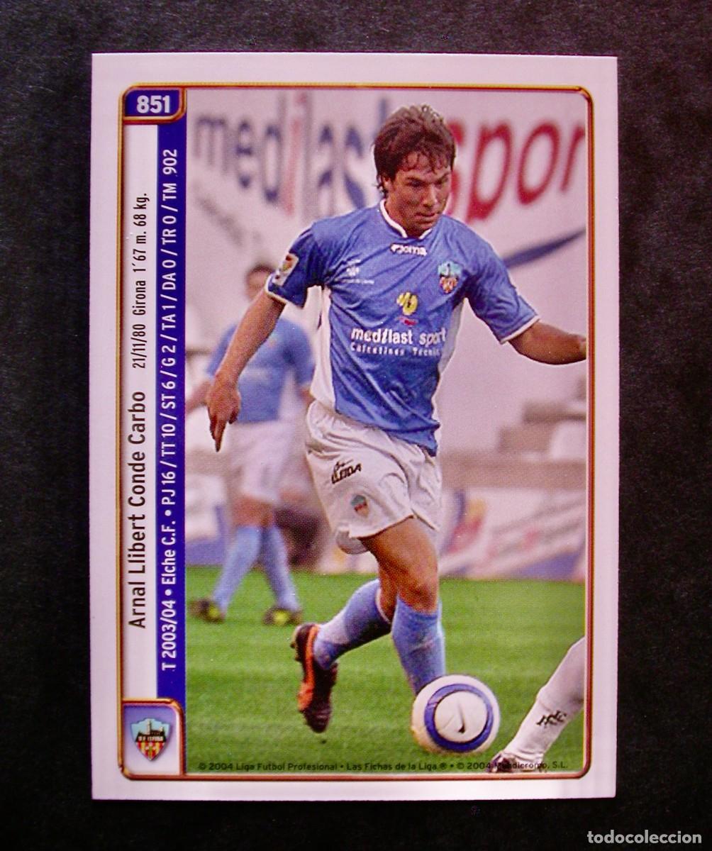 Cartes &agrave; collectionner de Football: 851 TXEMA-ARNAL DEL LLEIDA / LAS FICHAS DE LA LIGA 2004 2005 04 05 / MUNDICROMO