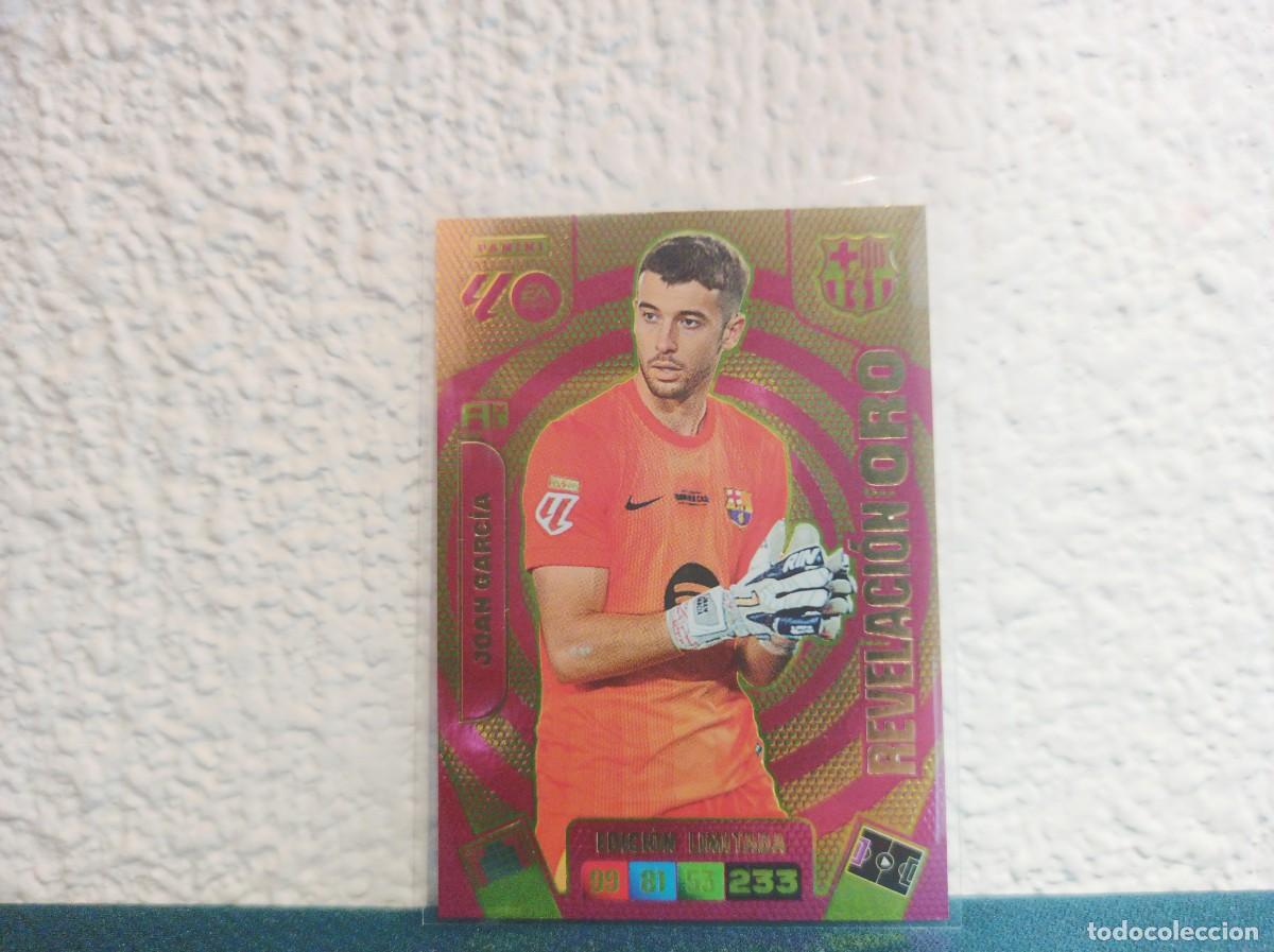 Cromos de F&uacute;tbol: JOAN GARCIA REVELACI&Oacute;N ORO EDICION LIMITADA FC BARCELONA ADRENALYN 25 26 2025 2026