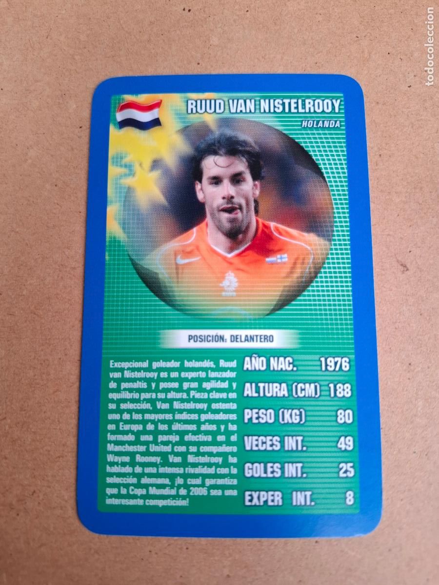 Cartes &agrave; collectionner de Football: CARD RUUD VAN NISTELROOY - HOLANDA - TOP TRUMPS 2005