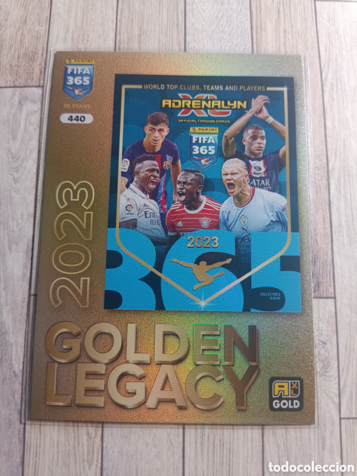 Football Stickers: 440 GOLDEN LEGACY HAALAND MBAPPE PEDRI MANE VINICIUS ADRENALYN XL FIFA 365 2024 2025 24 25 N