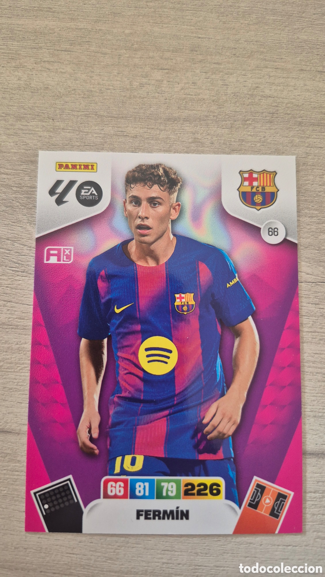 Cromos de F&uacute;tbol: N&deg;66 Barcelona Fermin Adrenalyn 25/26