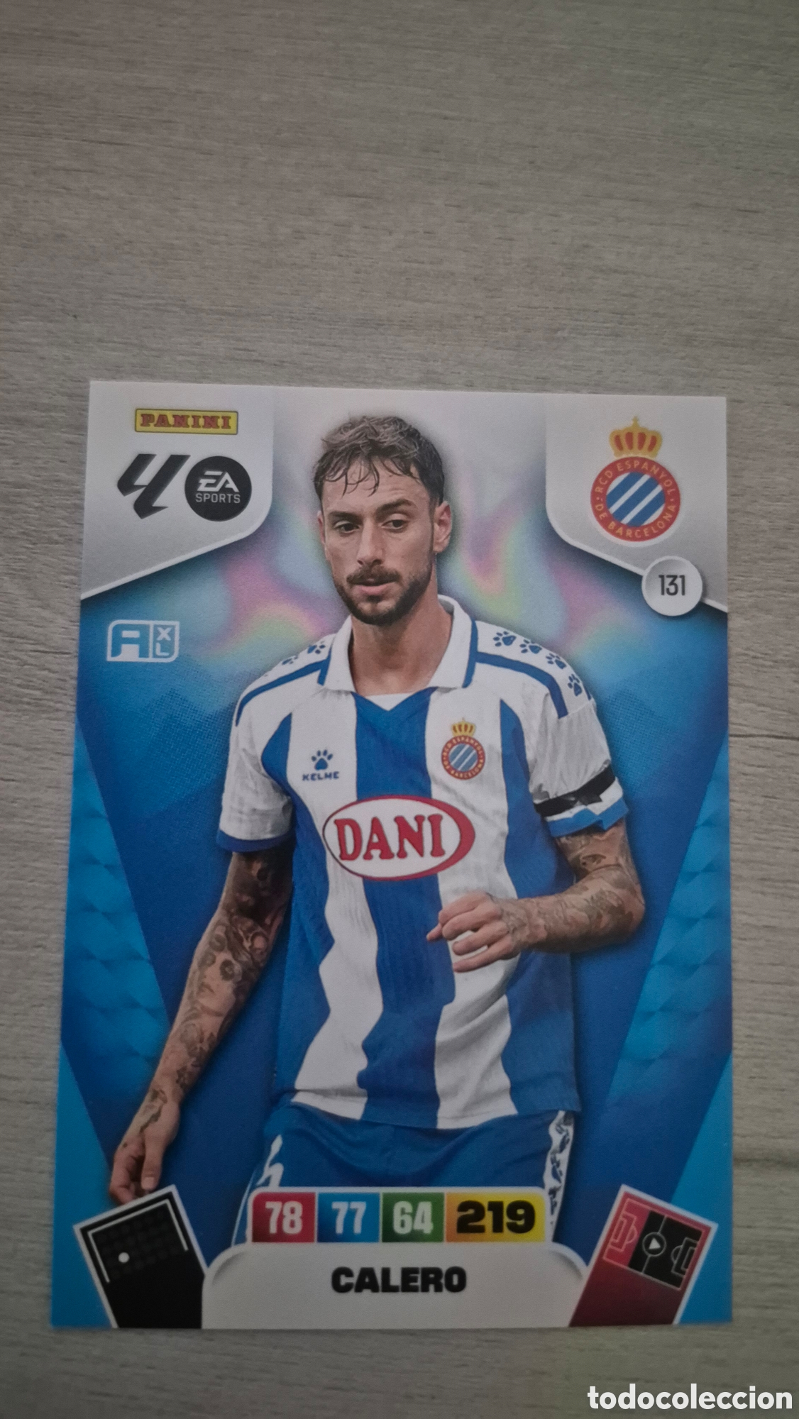 Football Stickers: N&deg;131 Espanyol Calero Adrenalyn 25/26