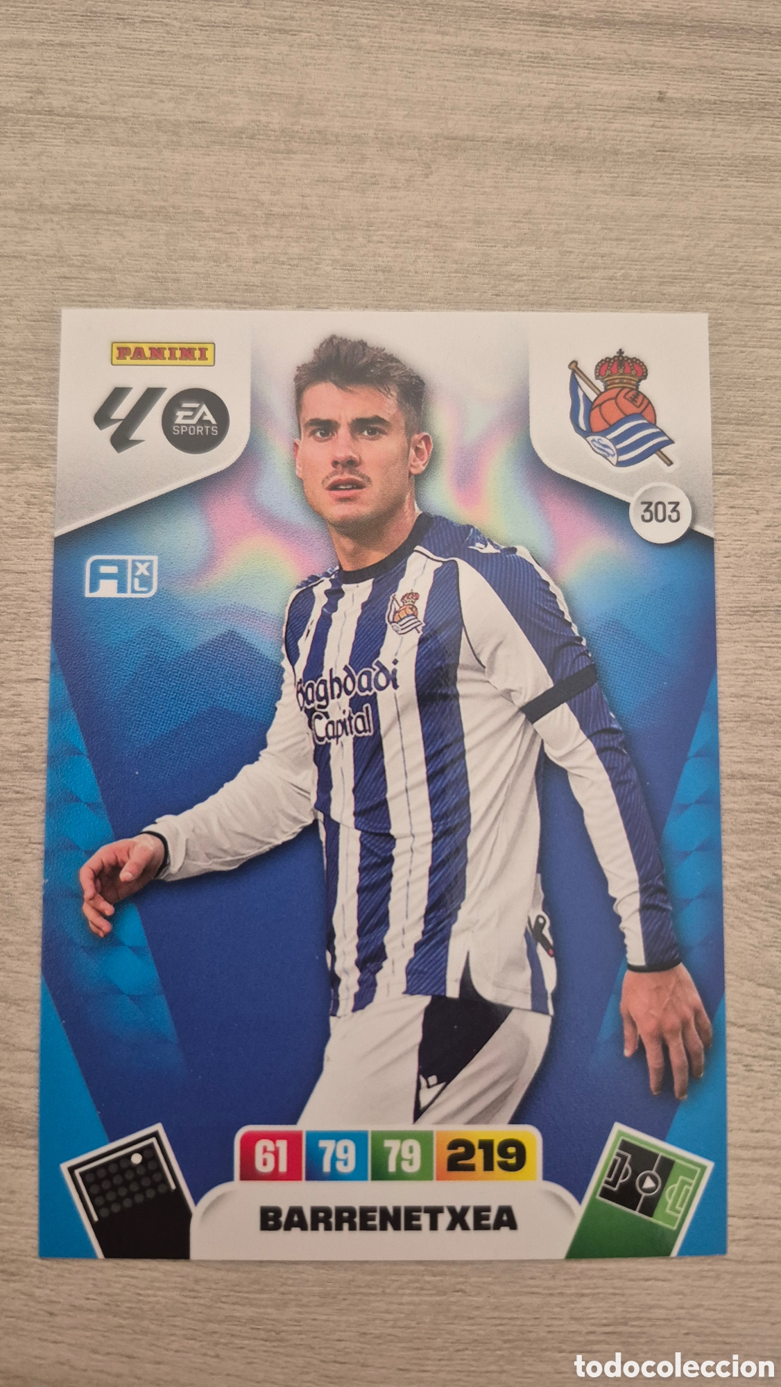 Cromos de F&uacute;tbol: N&deg;303 Real Sociedad Barrenetxea Adrenalyn 25/26