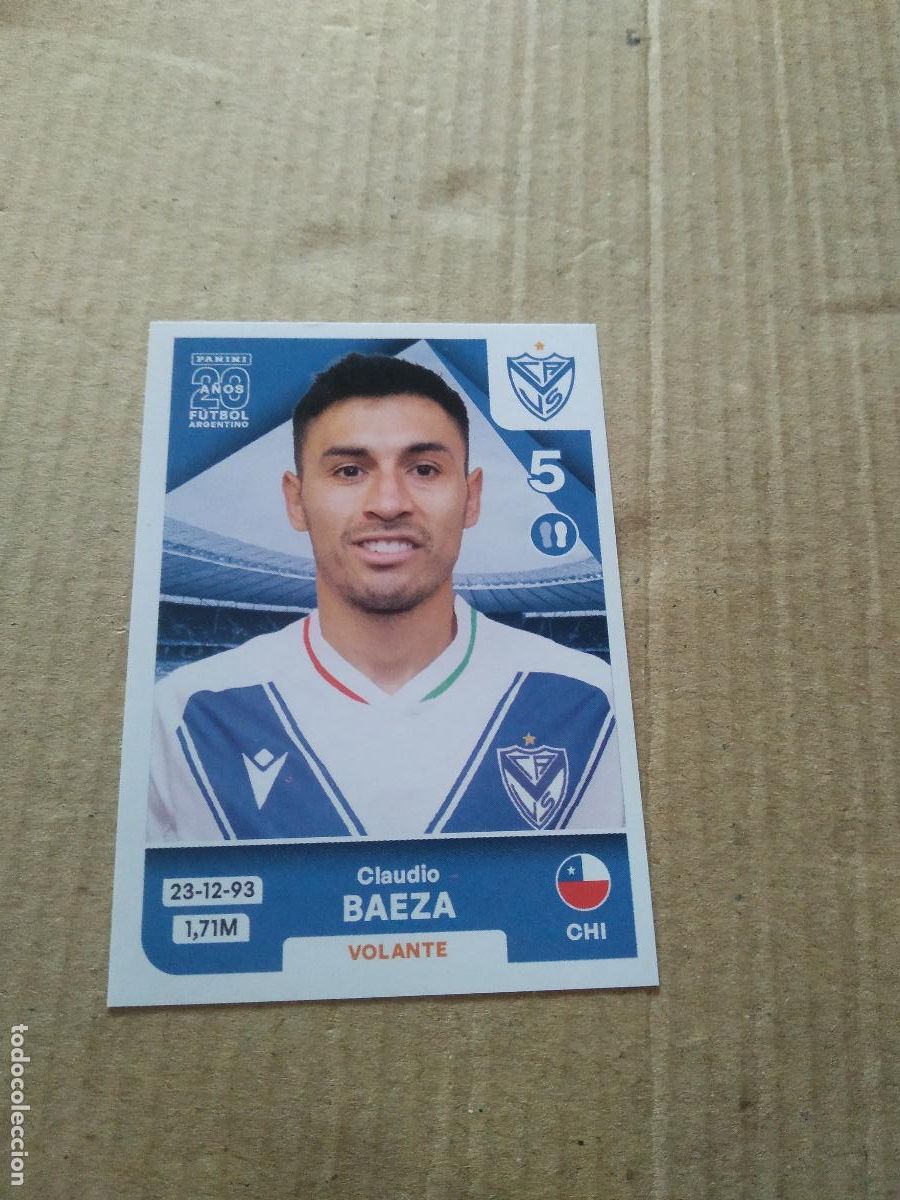 Cromos de F&uacute;tbol: VEL 8 CLAUDIO BAEZA VELEZ CROMO FUTBOL ARGENTINO PANINI LIGA ARGENTINA 2025