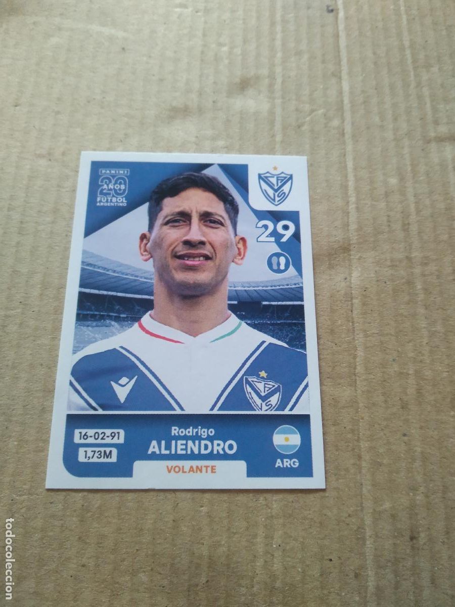 Cromos de F&uacute;tbol: VEL 10 RODRIGO ALIENDRO VELEZ CROMO FUTBOL ARGENTINO PANINI LIGA ARGENTINA 2025
