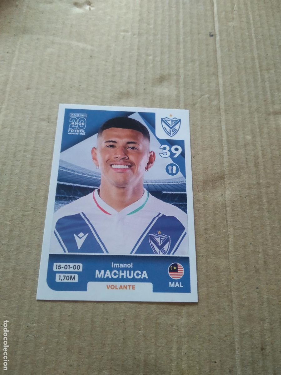 Cromos de F&uacute;tbol: VEL 12 IMANOL MACHUCA VELEZ CROMO FUTBOL ARGENTINO PANINI LIGA ARGENTINA 2025
