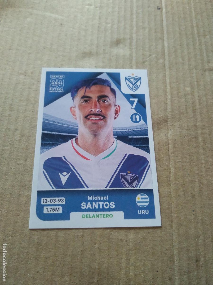 Fu&szlig;ball-Sticker: VEL 16 MICHAEL SANTOS VELEZ CROMO FUTBOL ARGENTINO PANINI LIGA ARGENTINA 2025