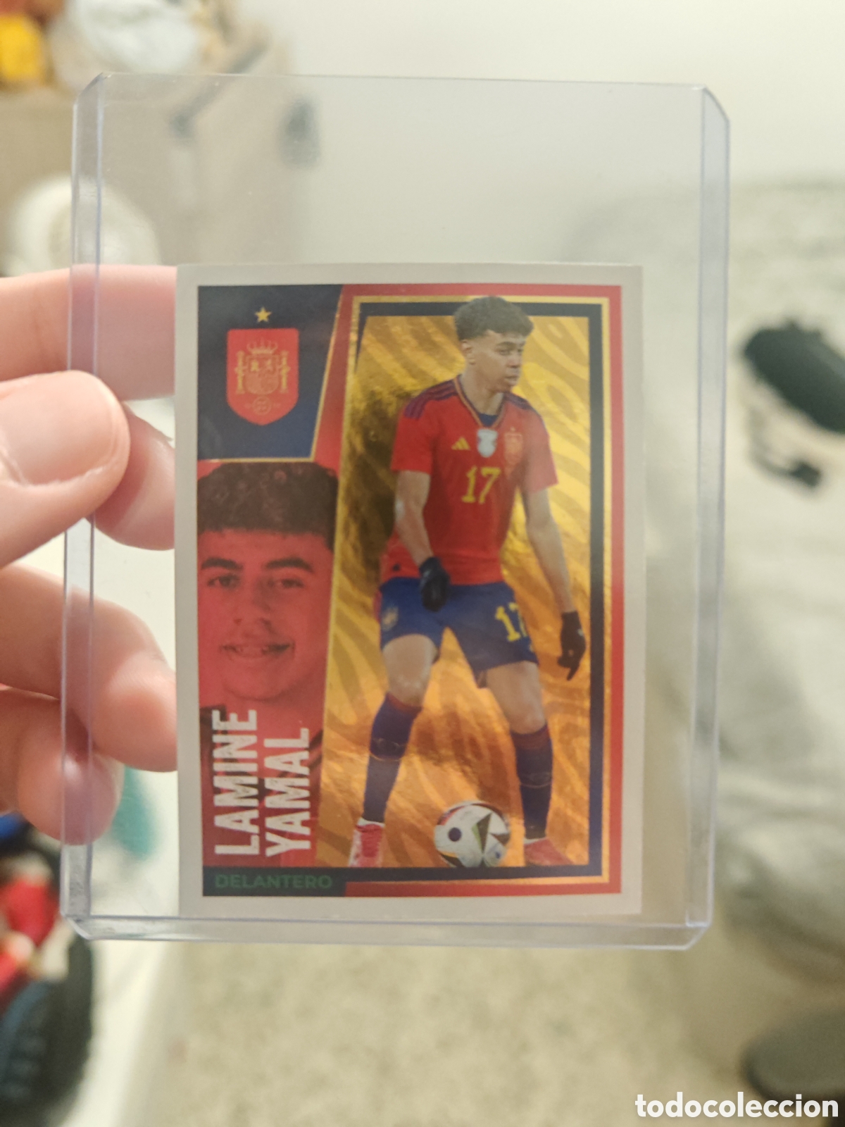 Fu&szlig;ball-Sticker: Cromo Rookie Lamine Yamal con Espa&ntilde;a