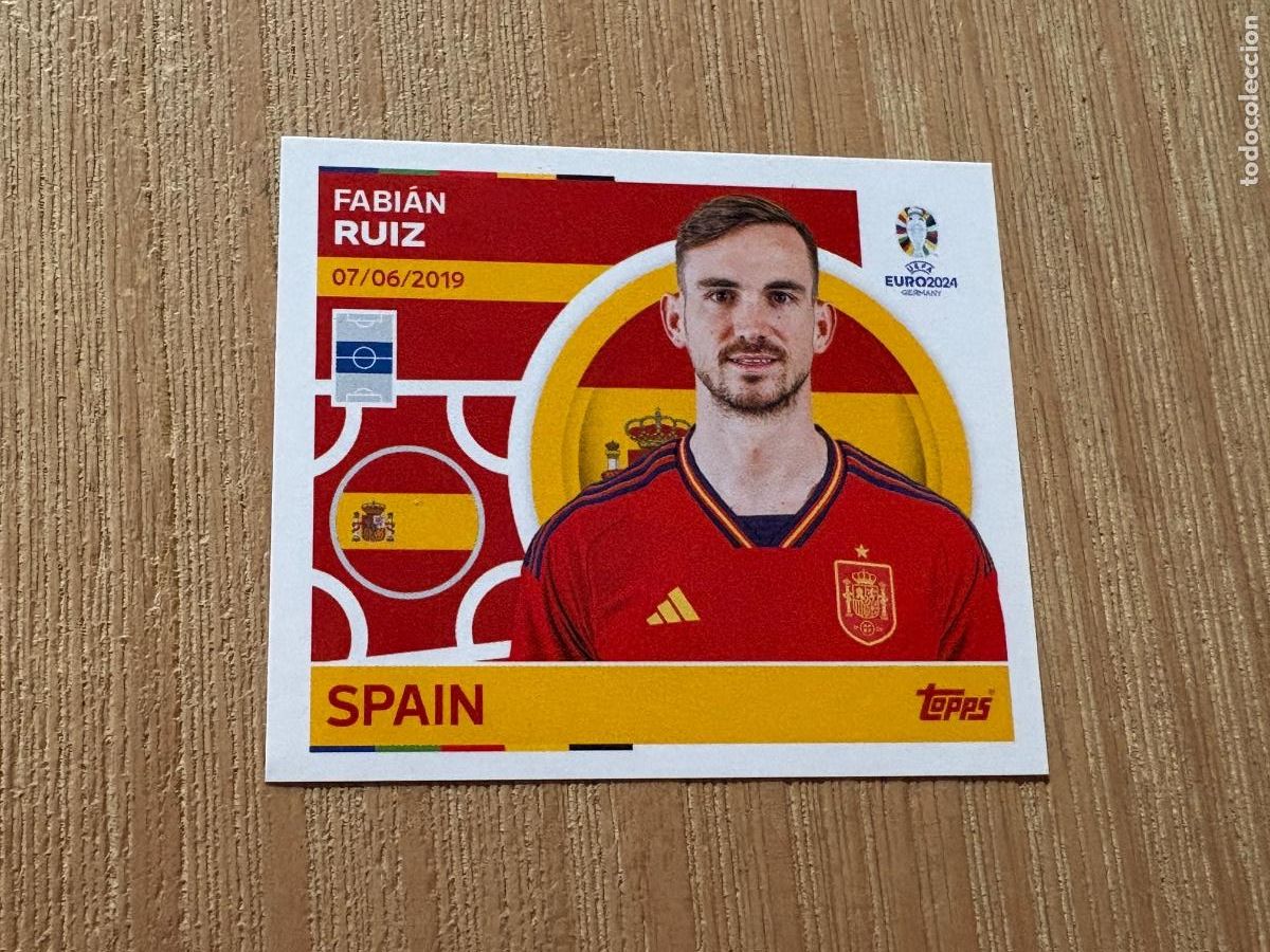 Cromos de F&uacute;tbol: 18. STICKER TOPPS UEFA EURO GERMANY 2024 FABI&Aacute;N RUIZ ESP 14