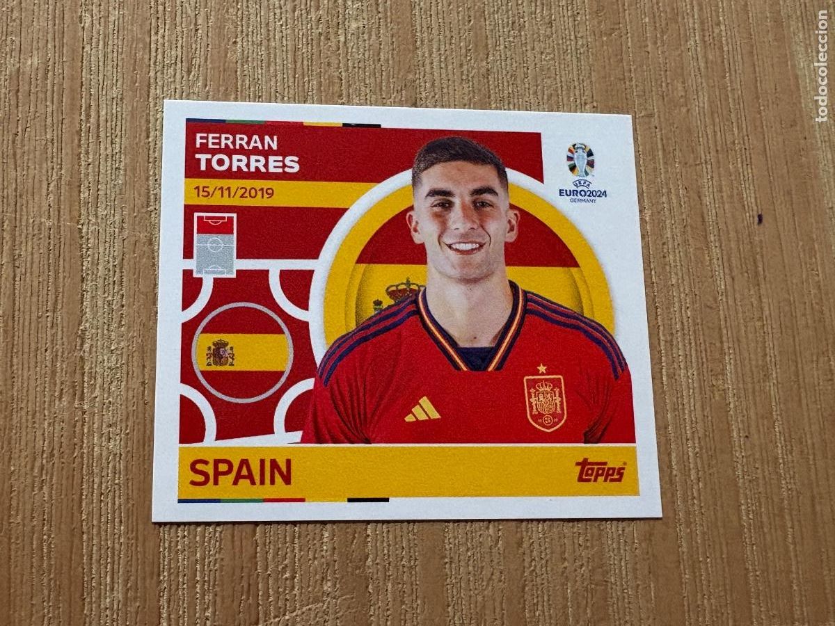 Cromos de F&uacute;tbol: 18. STICKER TOPPS UEFA EURO GERMANY 2024 FERRAN TORRES ESP 21