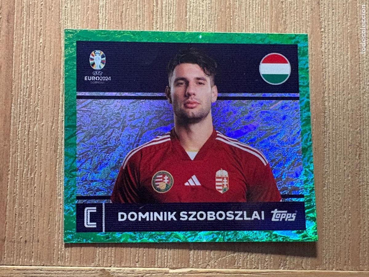 Cromos de F&uacute;tbol: 18. STICKER TOPPS UEFA EURO GERMANY 2024 DOMINIK SZOBOSZLAI HUN 2 PARALELA