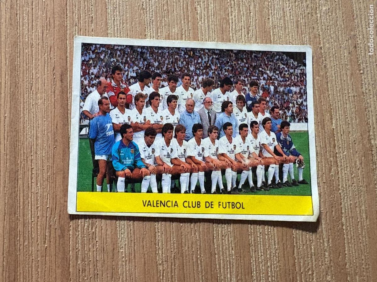 Cromos de F&uacute;tbol: 18. CROMO FESTIVAL 87 1987-88 87-88 SIN PEGAR ALINEACI&Oacute;N VALENCIA