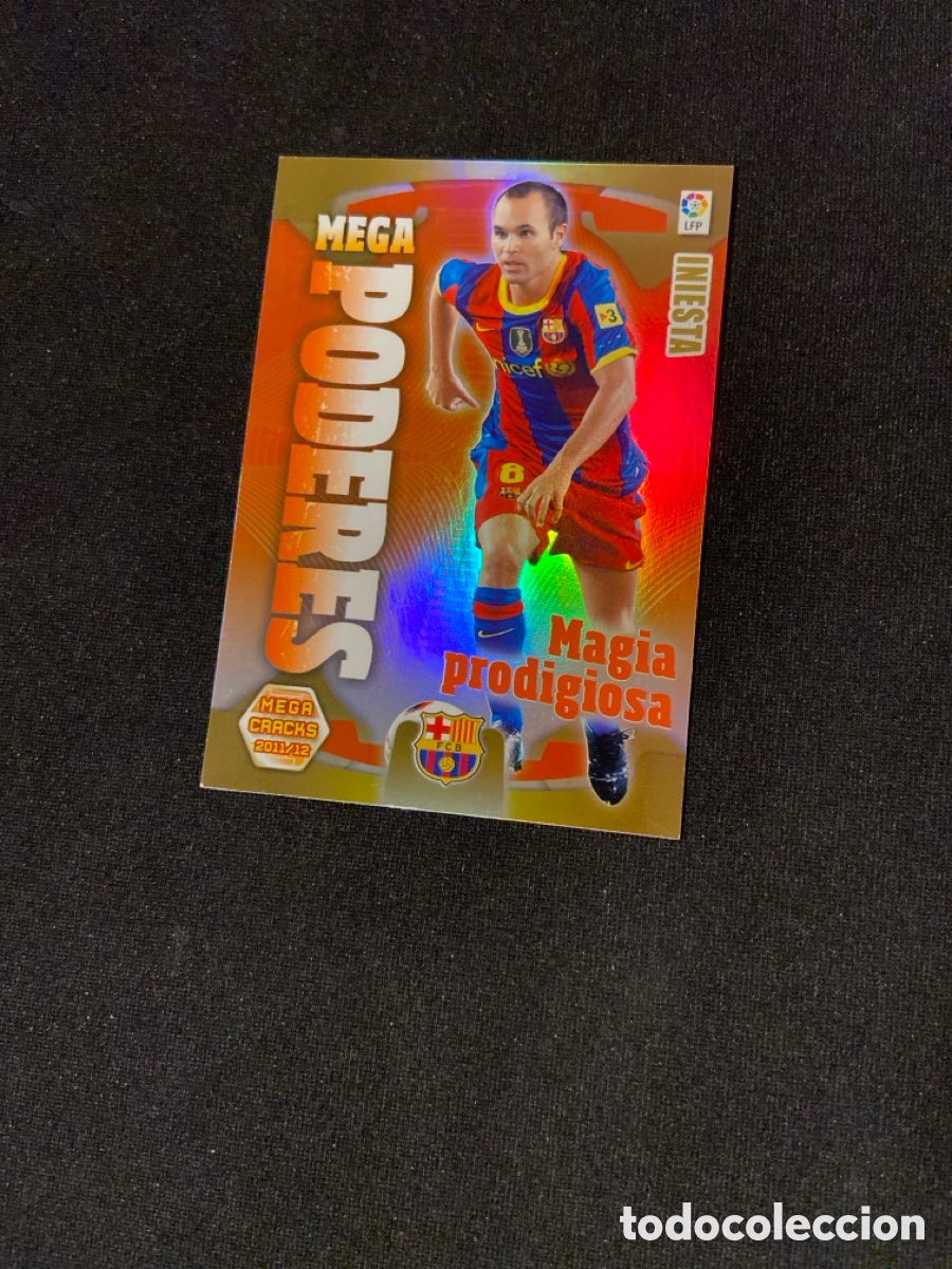 Cromos de F&uacute;tbol: INIESTA 384 MEGA PODERES (BARCELONA)