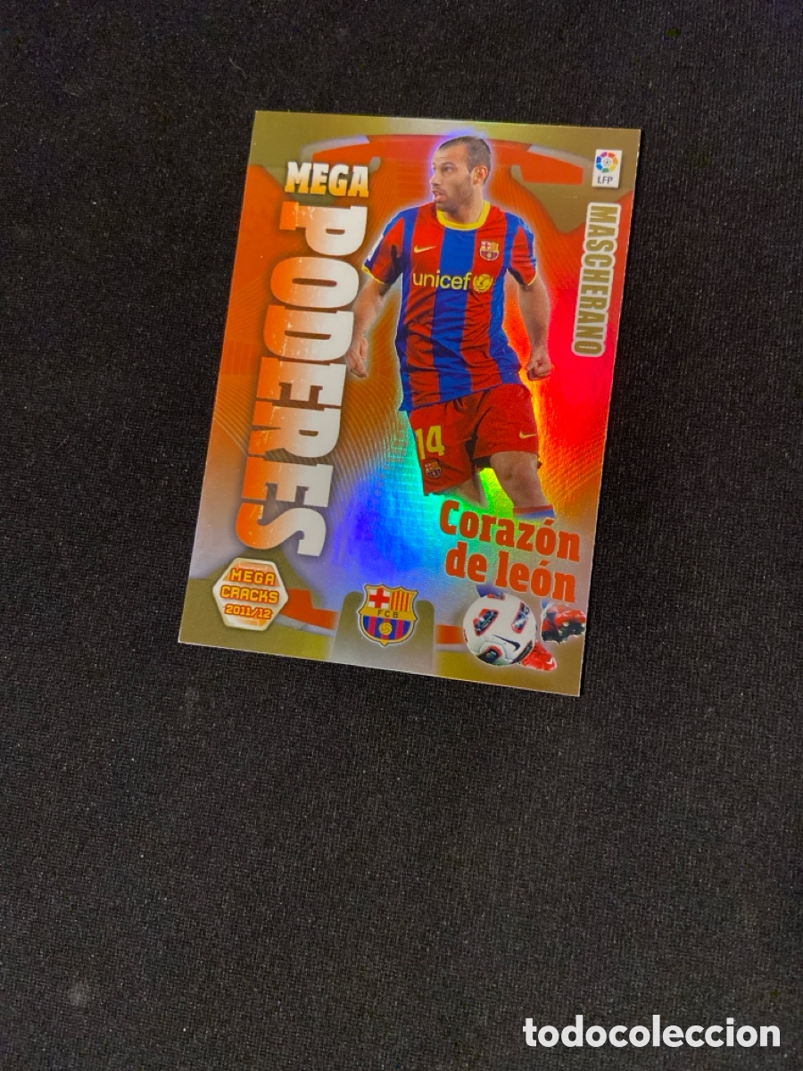 Football Stickers: MASCHERANO 390 MEGA PODERES (BARCELONA)
