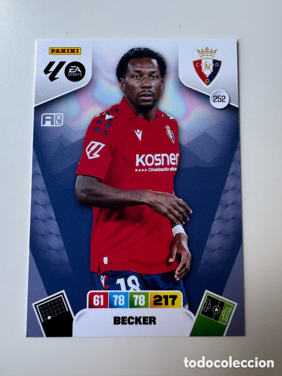 Cromos de F&uacute;tbol: PANINI ADRENALYN XL LIGA EA SPORTS 2025-2026 25-26 &ndash; N&ordm; 252 &ndash; Sheraldo Becker CA Osasuna