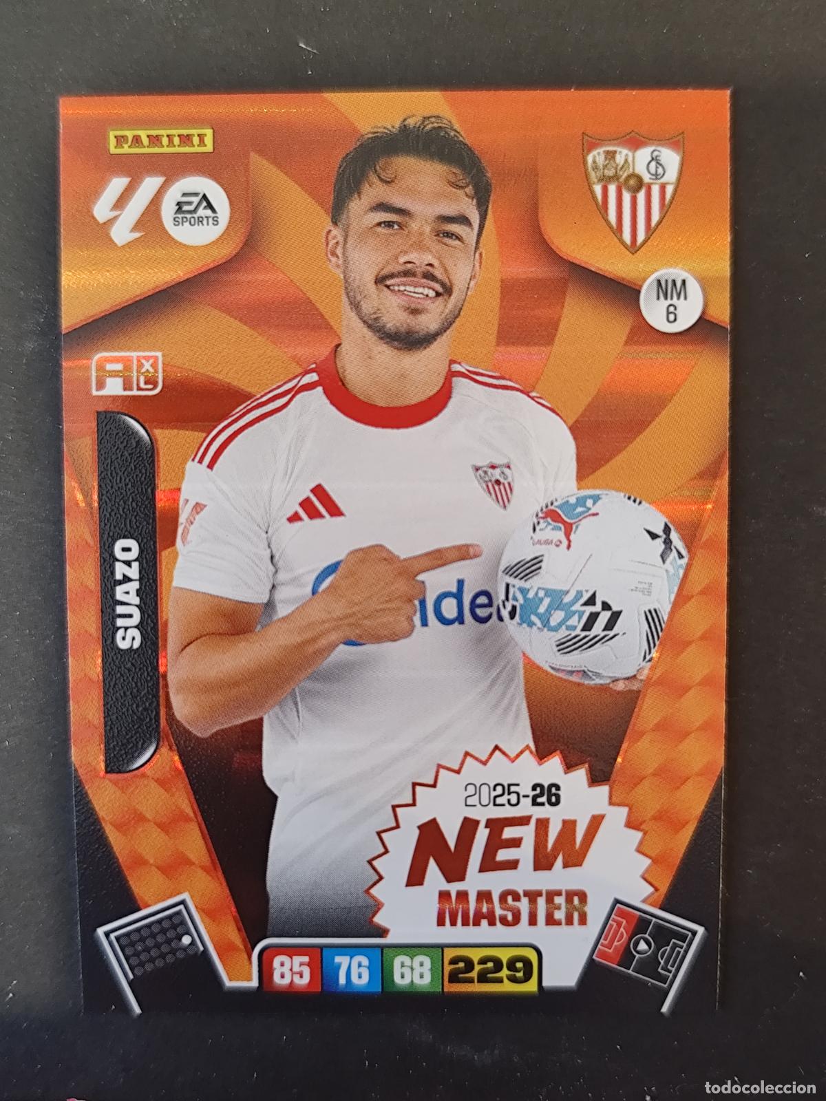Fu&szlig;ball-Sticker: NM6 NM 6 SUAZO SEVILLA NEW MASTER ADRENALYN 2025 2026 25 26