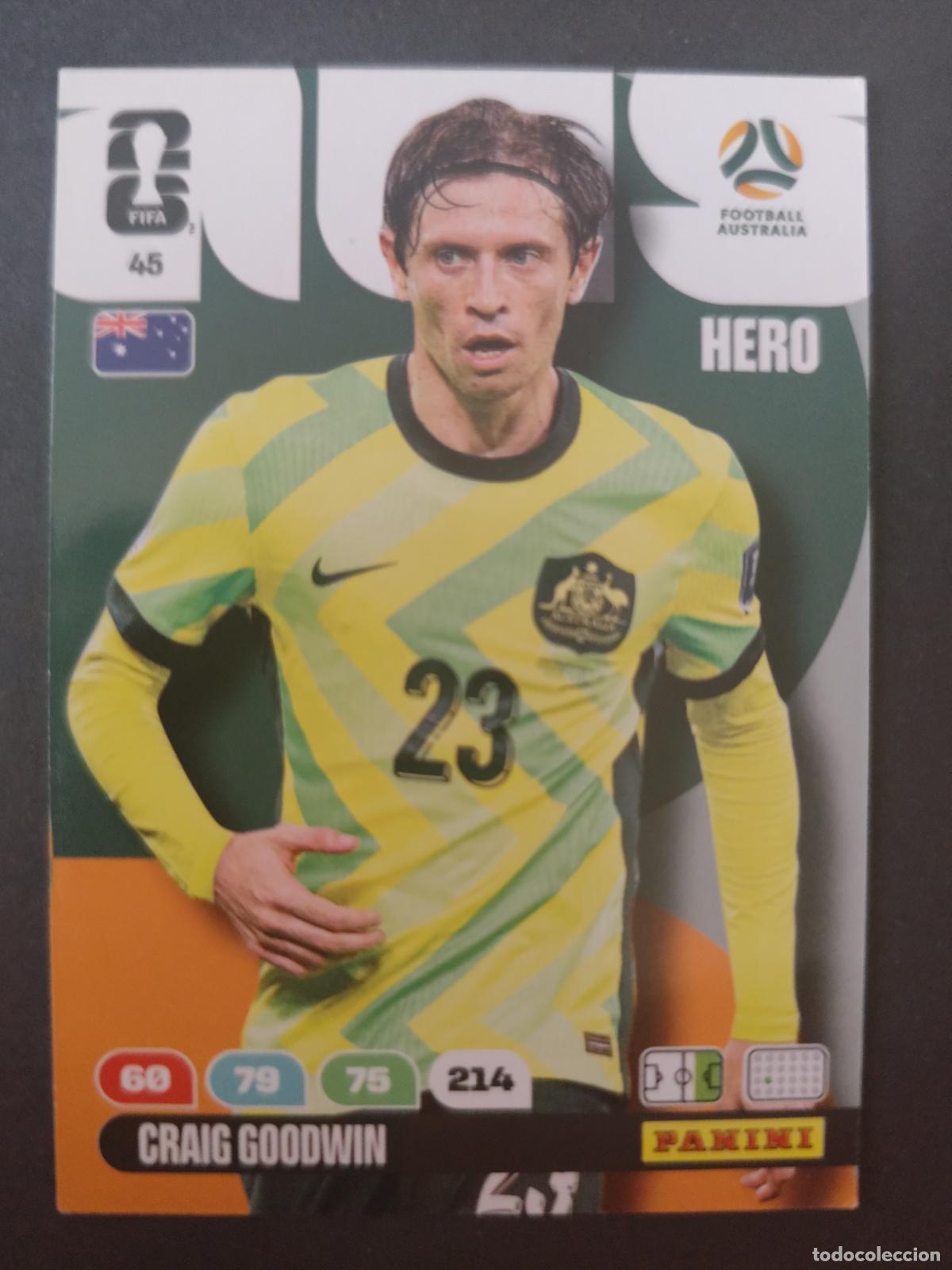 Cromos de F&uacute;tbol: 45 CRAIG GOODWIN AUSTRALIA ADRENALYN MUNDIAL FIFA WORLD CUP 2026 PANINI