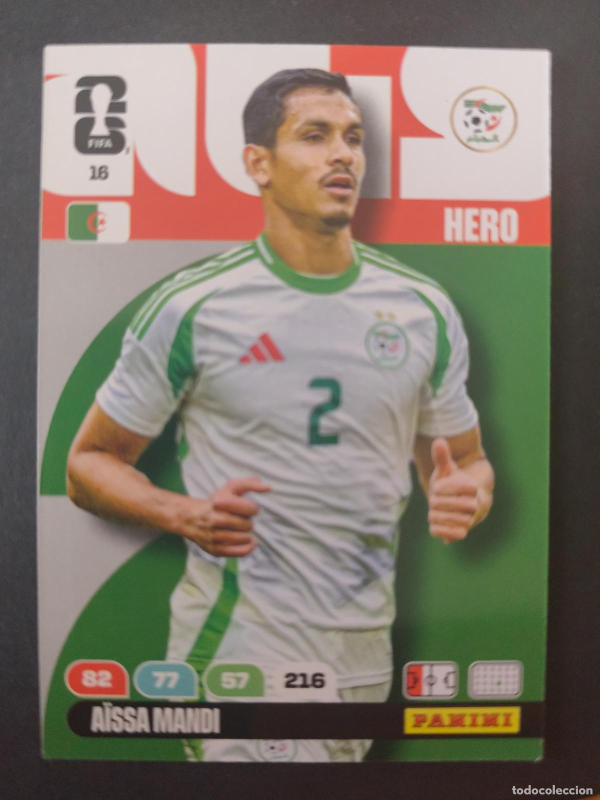 Cromos de F&uacute;tbol: 16 A&Iuml;SSA MANDI ARGELIA ADRENALYN MUNDIAL FIFA WORLD CUP 2026 PANINI