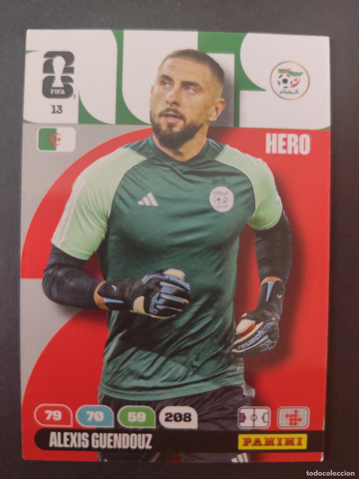 Cromos de F&uacute;tbol: 13 ALEXIS GUENDOUZ ARGELIA ADRENALYN MUNDIAL FIFA WORLD CUP 2026 PANINI