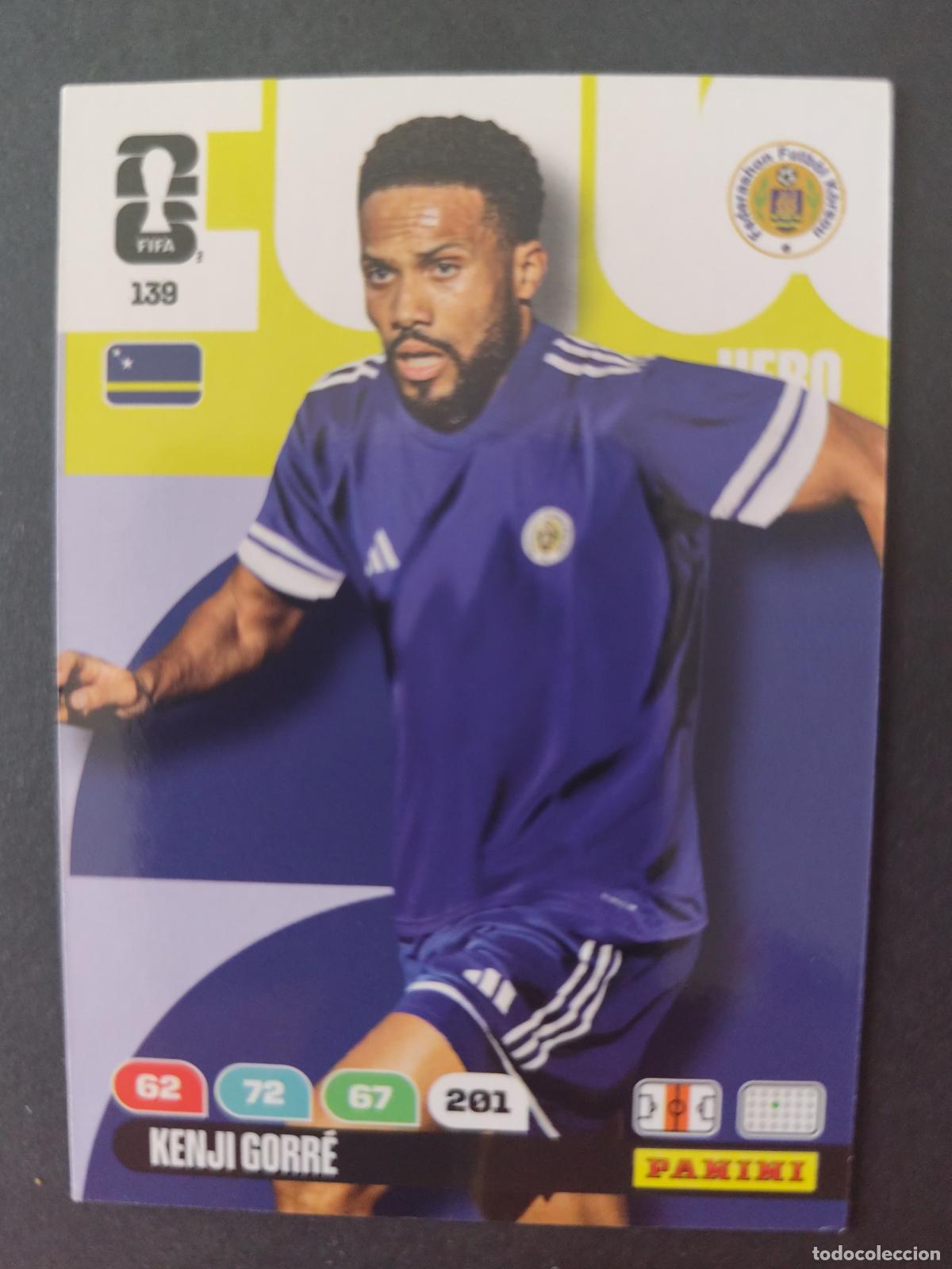 Cromos de Futebol: 139 KENJI GORR&Eacute; CURAZAO ADRENALYN MUNDIAL FIFA WORLD CUP 2026 PANINI