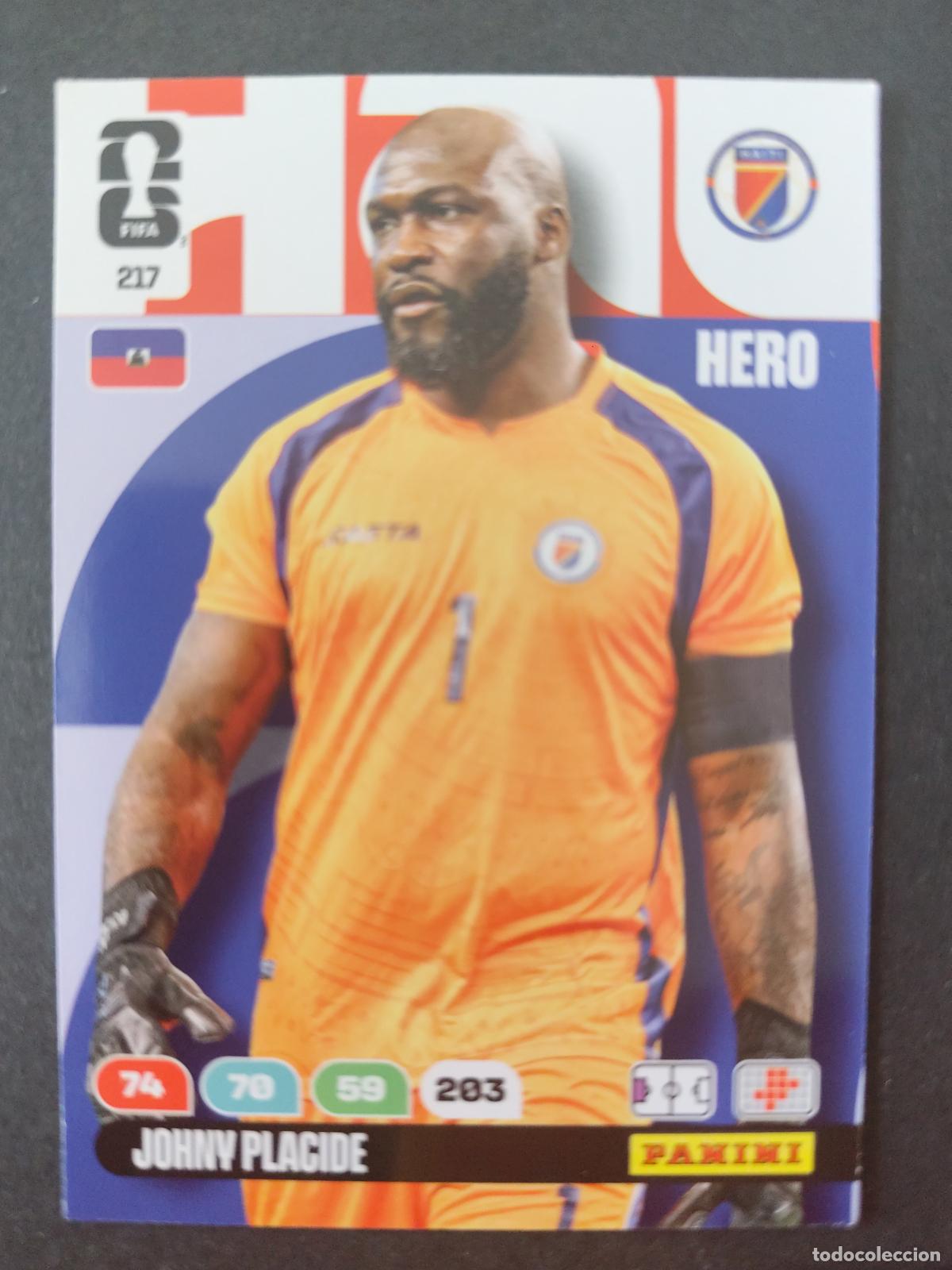 Cartes &agrave; collectionner de Football: 217 JOHNY PLACIDE HAIT&Iacute; ADRENALYN MUNDIAL FIFA WORLD CUP 2026 PANINI