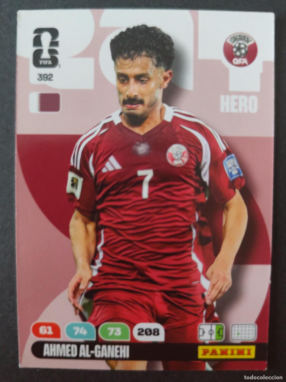 Cromos de F&uacute;tbol: 392 AHMED AL-GANEHI QATAR CATAR ADRENALYN MUNDIAL FIFA WORLD CUP 2026 PANINI