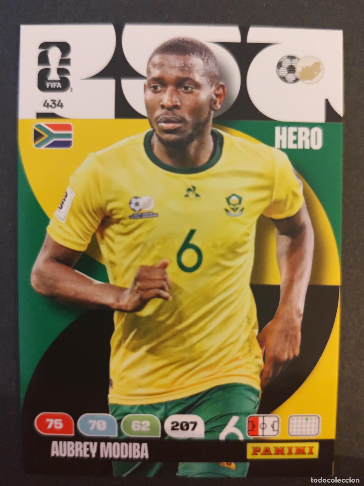 Cromos de F&uacute;tbol: 434 AUBREY MODIBA SUD&Aacute;FRICA ADRENALYN MUNDIAL FIFA WORLD CUP 2026 PANINI