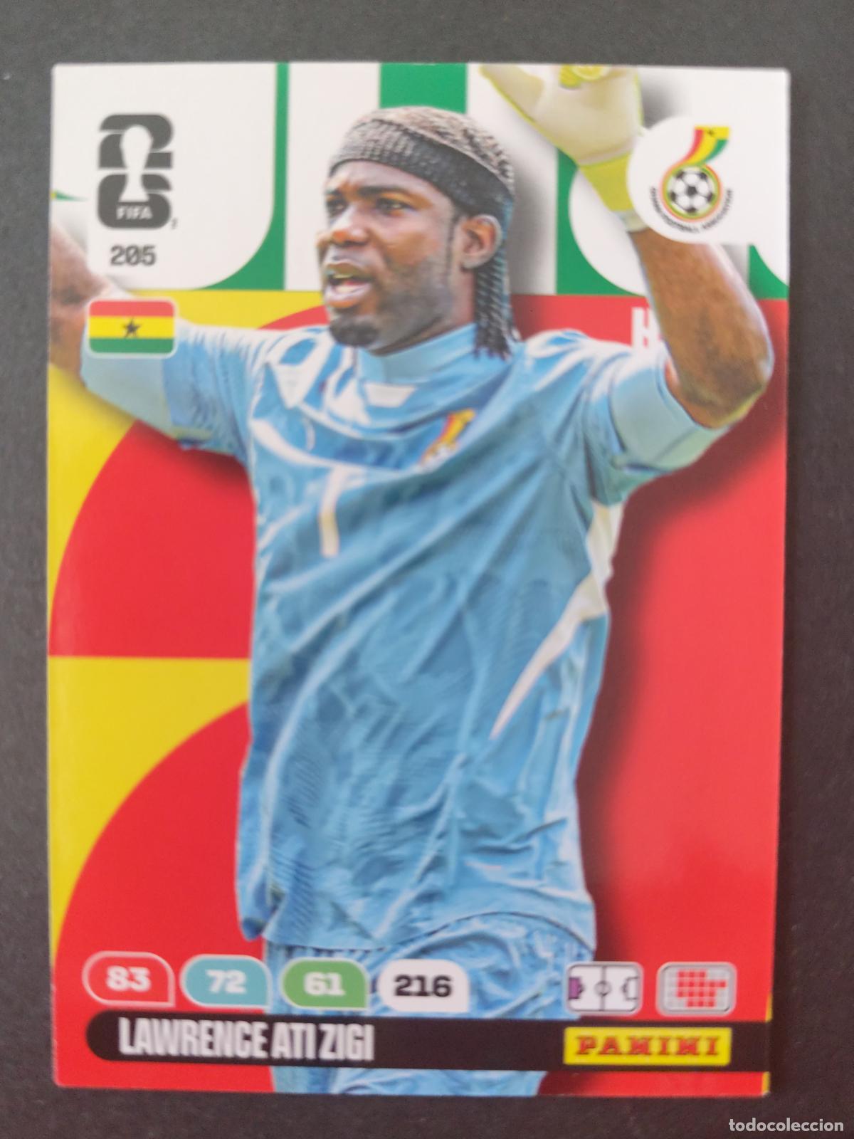 Cartes &agrave; collectionner de Football: 205 LAWRENCE ATI-ZIGI GHANA ADRENALYN MUNDIAL FIFA WORLD CUP 2026 PANINI