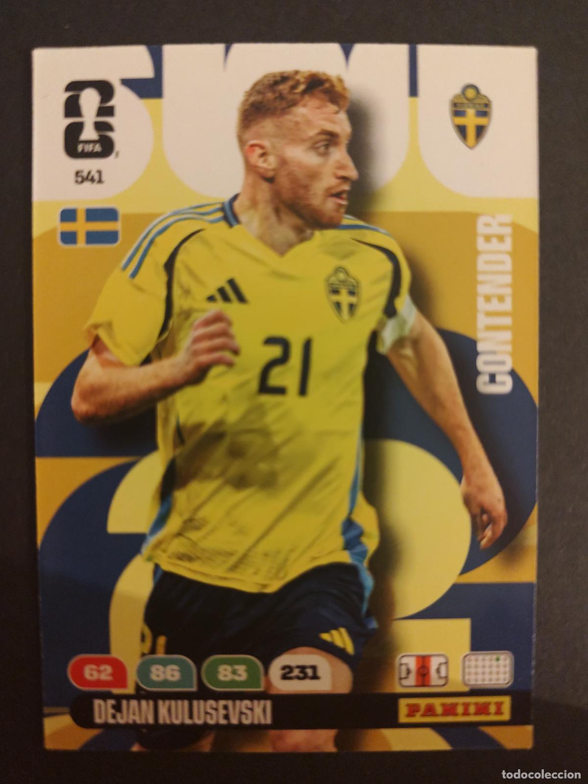 Cromos de F&uacute;tbol: 541 DEJAN KULUSEVSKI SUECIA CONTENDERS ADRENALYN MUNDIAL FIFA WORLD CUP 2026 PANINI