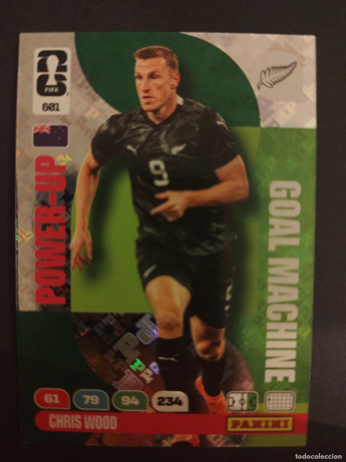 Cromos de F&uacute;tbol: 601 CHRIS WOOD NUEVA ZELANDA GOAL MACHINE ADRENALYN MUNDIAL FIFA WORLD CUP 2026 PANINI