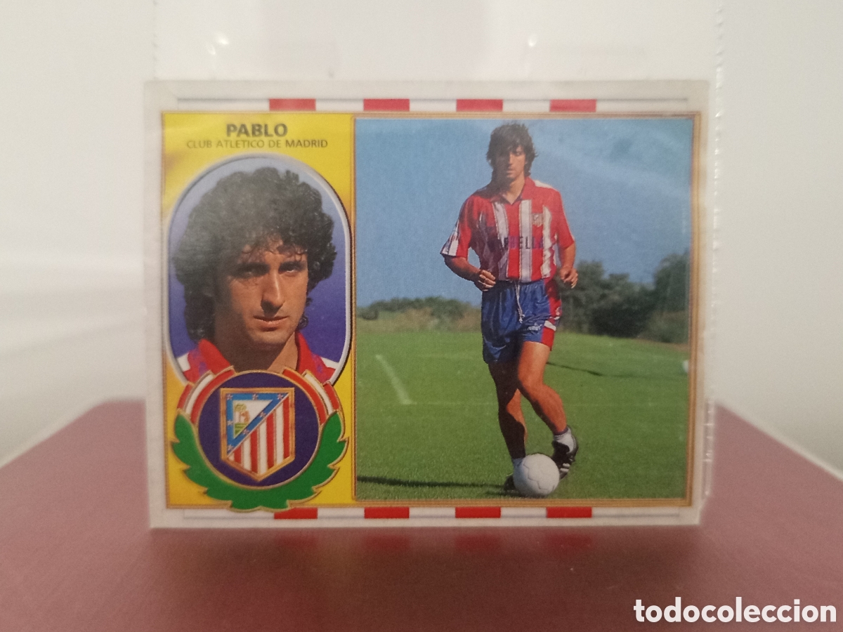 Figurine di Calcio: ❇️ CROMO ⚽ PABLO ATL&Eacute;TICO DE MADRID COLOCA 96 97 1996 1997 LFP ESTE VENTANILLA ❇️