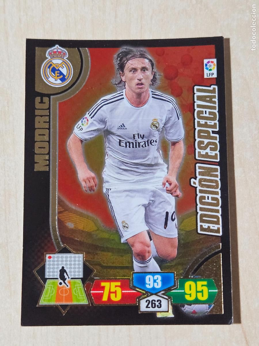 Cromos de F&uacute;tbol: FICHA MODRIC - ADRENALYN 13 14 - PANINI 2013 -14 - CROMO - EDICION ESPECIAL