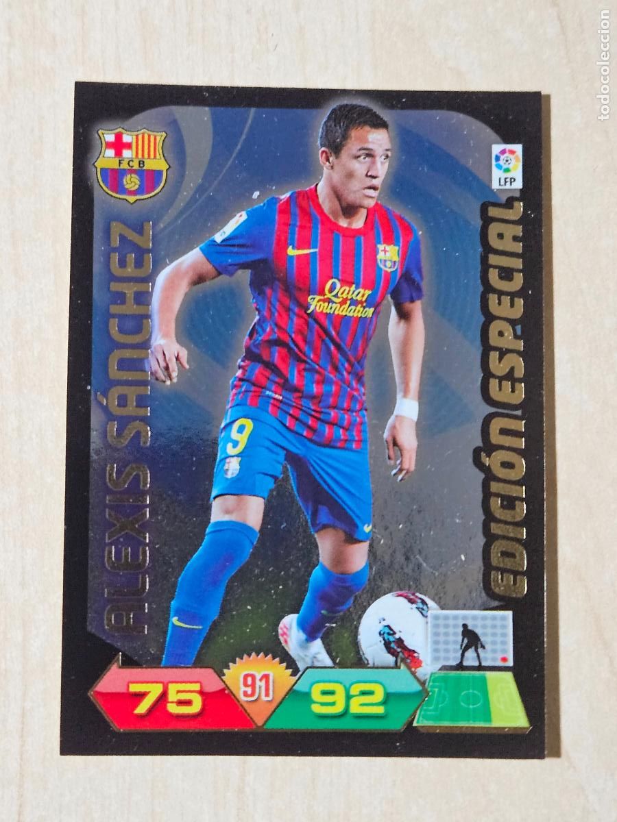 Cromos de F&uacute;tbol: FICHA ALEXIS SANCHEZ - ADRENALYN 11 12 - PANINI 2011 -12 - CROMO - EDICION ESPECIAL - BBVA