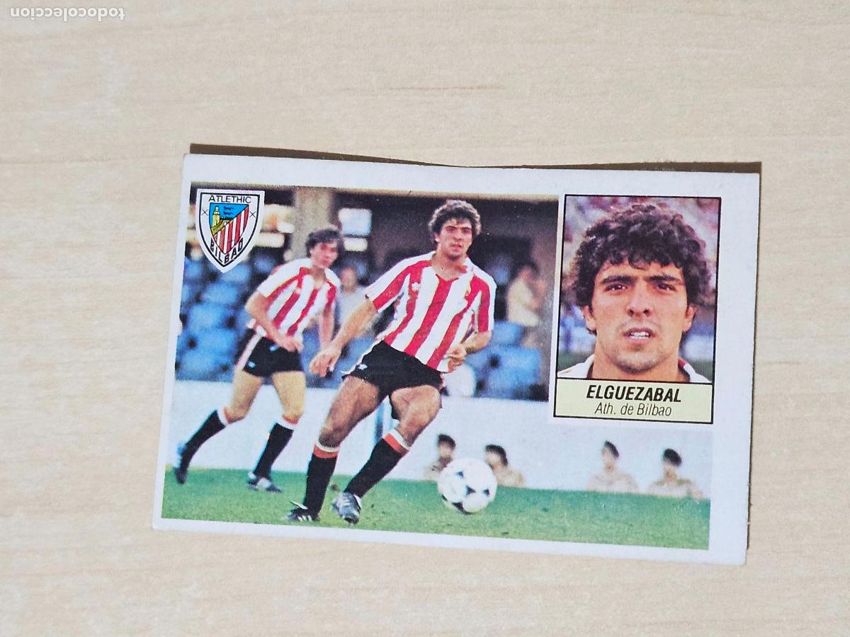 Cromos de F&uacute;tbol: EDICIONES ESTE 84 85 FICHAJE N&ordm; 3 ELGUEZABAL ATHLETIC DE BILBAO CROMO RECUPERADO