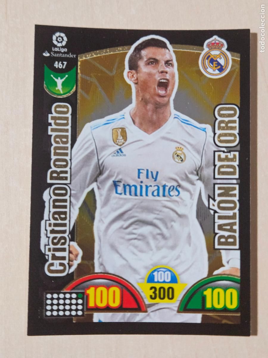 Cartes &agrave; collectionner de Football: FICHA N&ordm; 467 CRISTIANO RONALDO - ADRENALYN 17 18 - PANINI 2017 - 18 - CROMO - BALON DE ORO