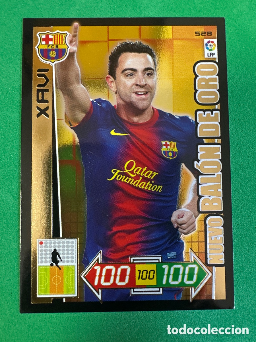 Cromos de F&uacute;tbol: XAVI(F.C.BARCELONA) NUEVO BAL&Oacute;N DE ORO ADRENALYN 2012-2013 12 13 TRADING CARD