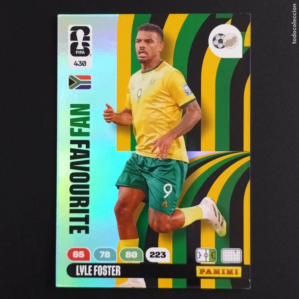 Football Stickers: 430 LYLE FOSTER SOUTH AFRICA FAN FAVOURITE CROMOS ADRENALYN XL MUNDIAL 26 2026 FIFA WORLD CUP PANINI