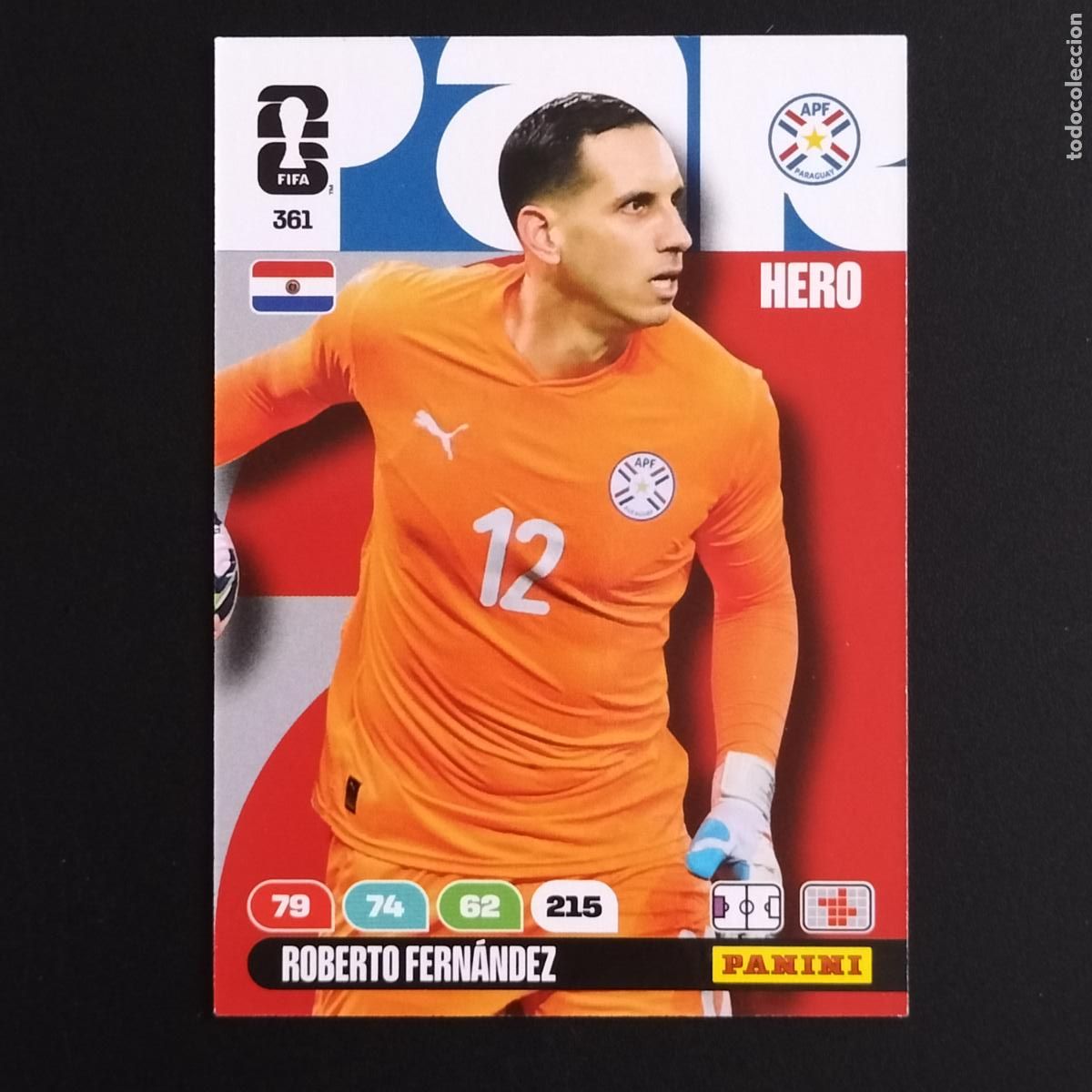 Football Stickers: 361 ROBERTO FERNANDEZ PARAGUAY CROMOS ADRENALYN XL MUNDIAL 26 2026 FIFA WORLD CUP PANINI