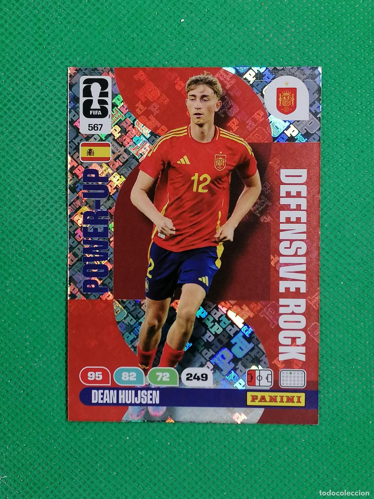 Cromos de F&uacute;tbol: 567 DEAN HUIJSEN ESPA&Ntilde;A DEFENSIVE ROCK POWER UP ⚽ PANINI ADRENALYN FIFA WORLD CUP 26 2026 ⚽
